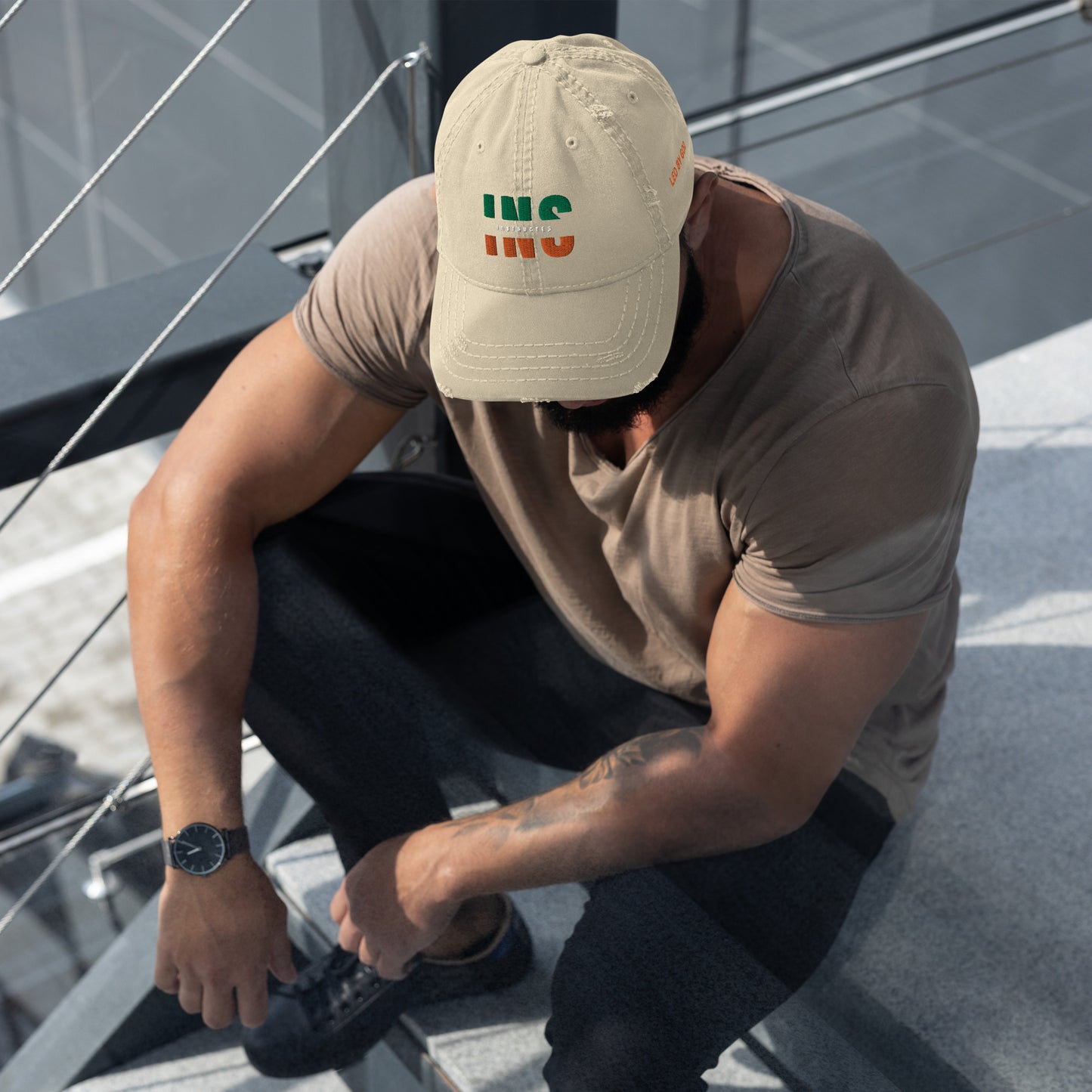 Instructed - Distressed Dad Hat