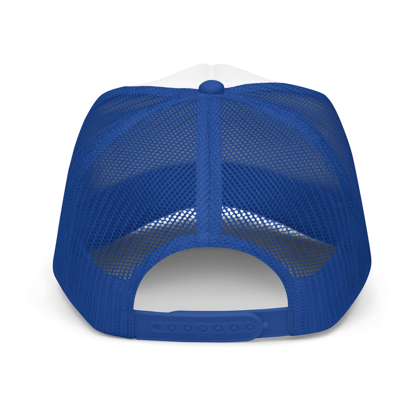 Old English Trucker Hat - Red, White, and Blue