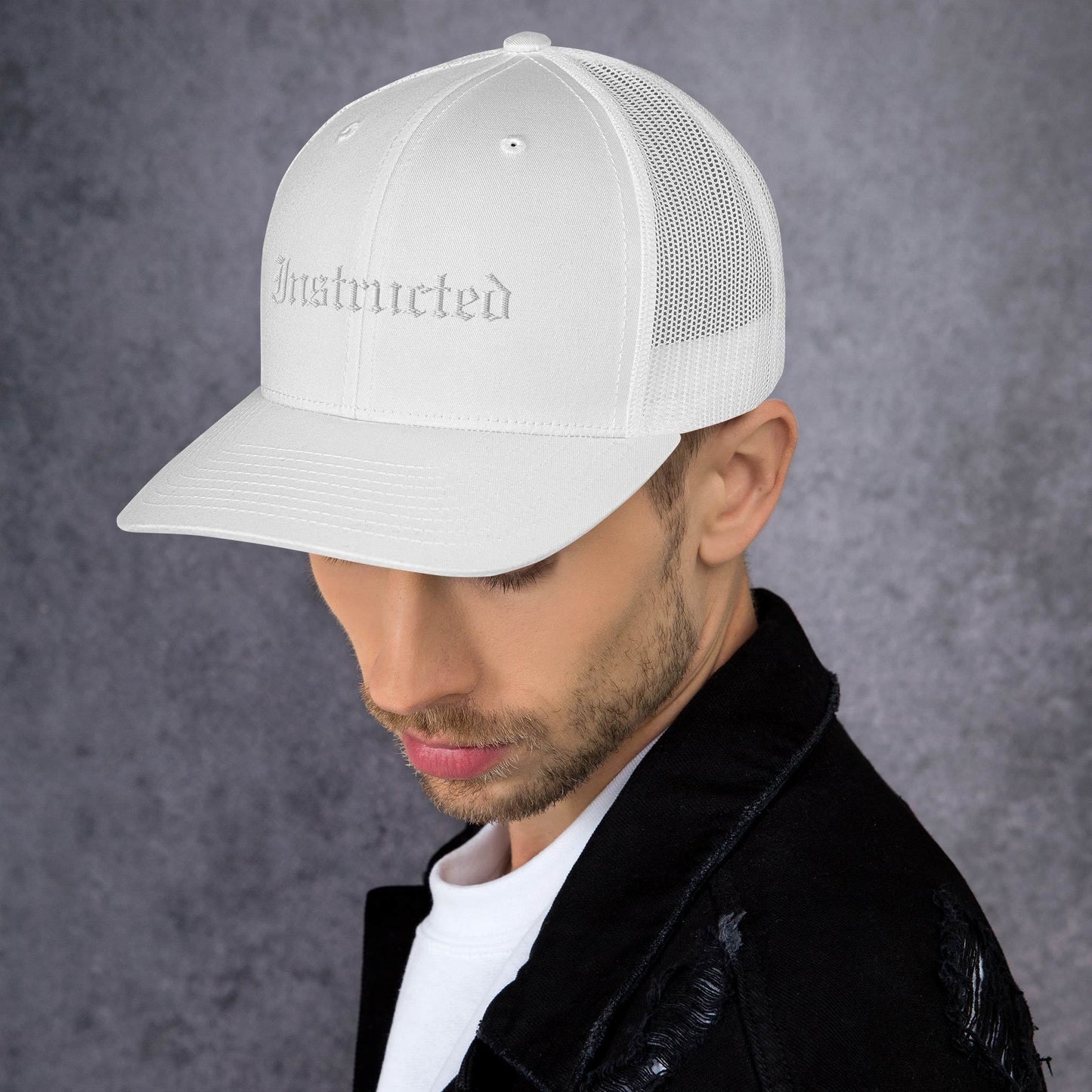 833 Trucker Hat (White Script)