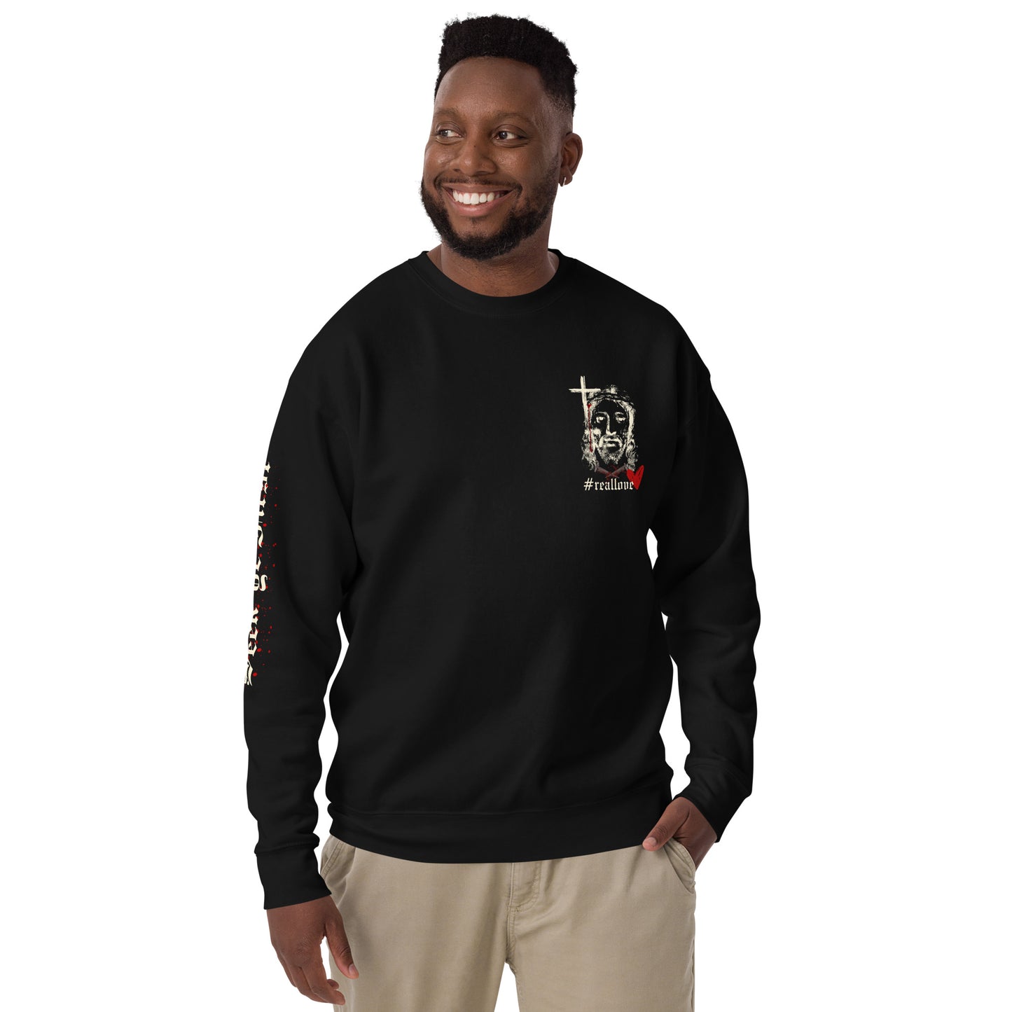 Daily Bread Sweatshirt - John 3:16 (Black)