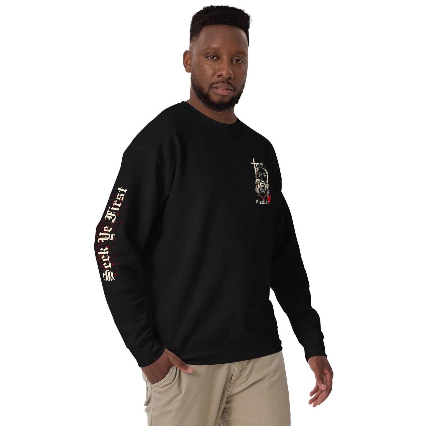 Daily Bread Sweatshirt - John 3:16 (Black)