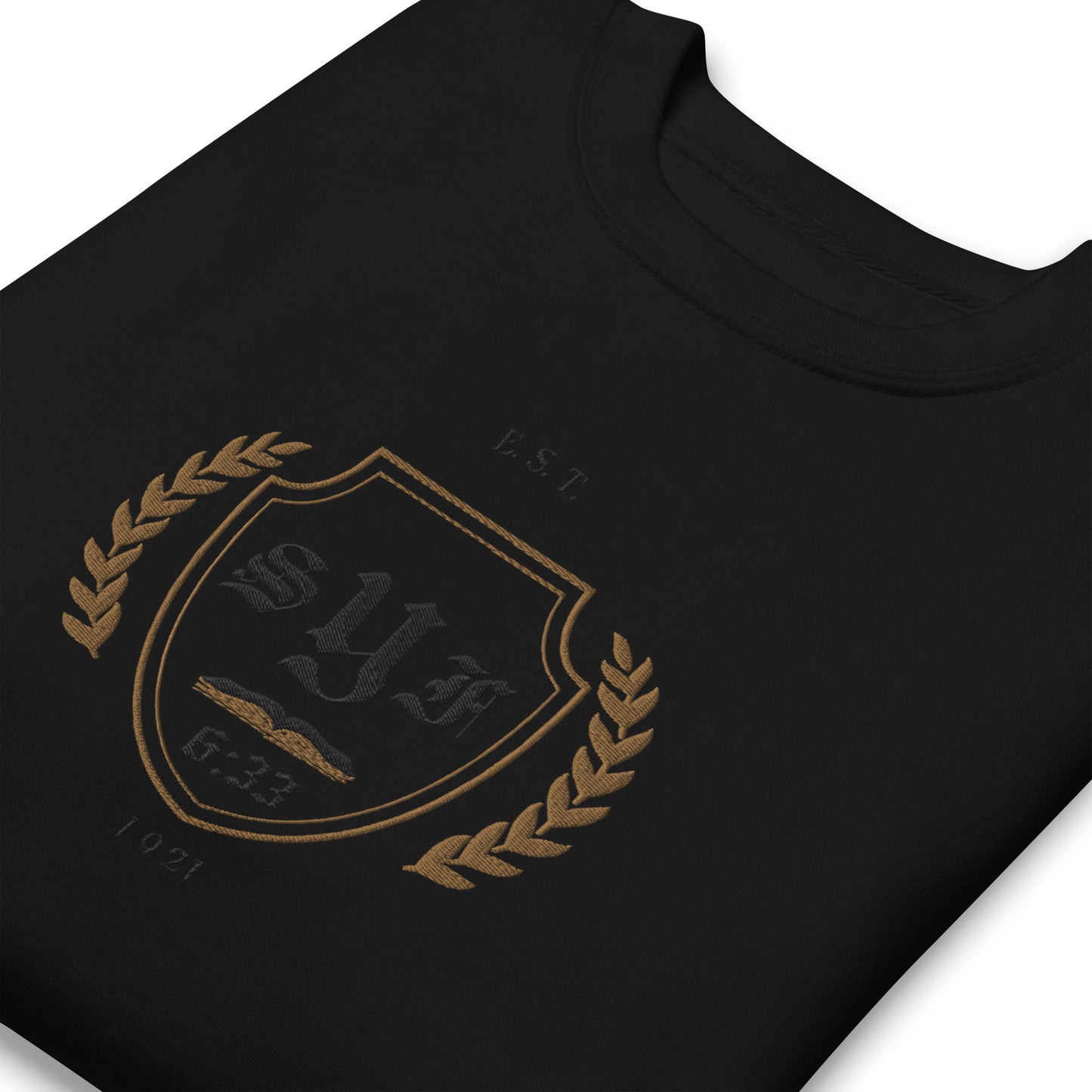 O.E. Varsity Premium Sweatshirt (Black & Gold)