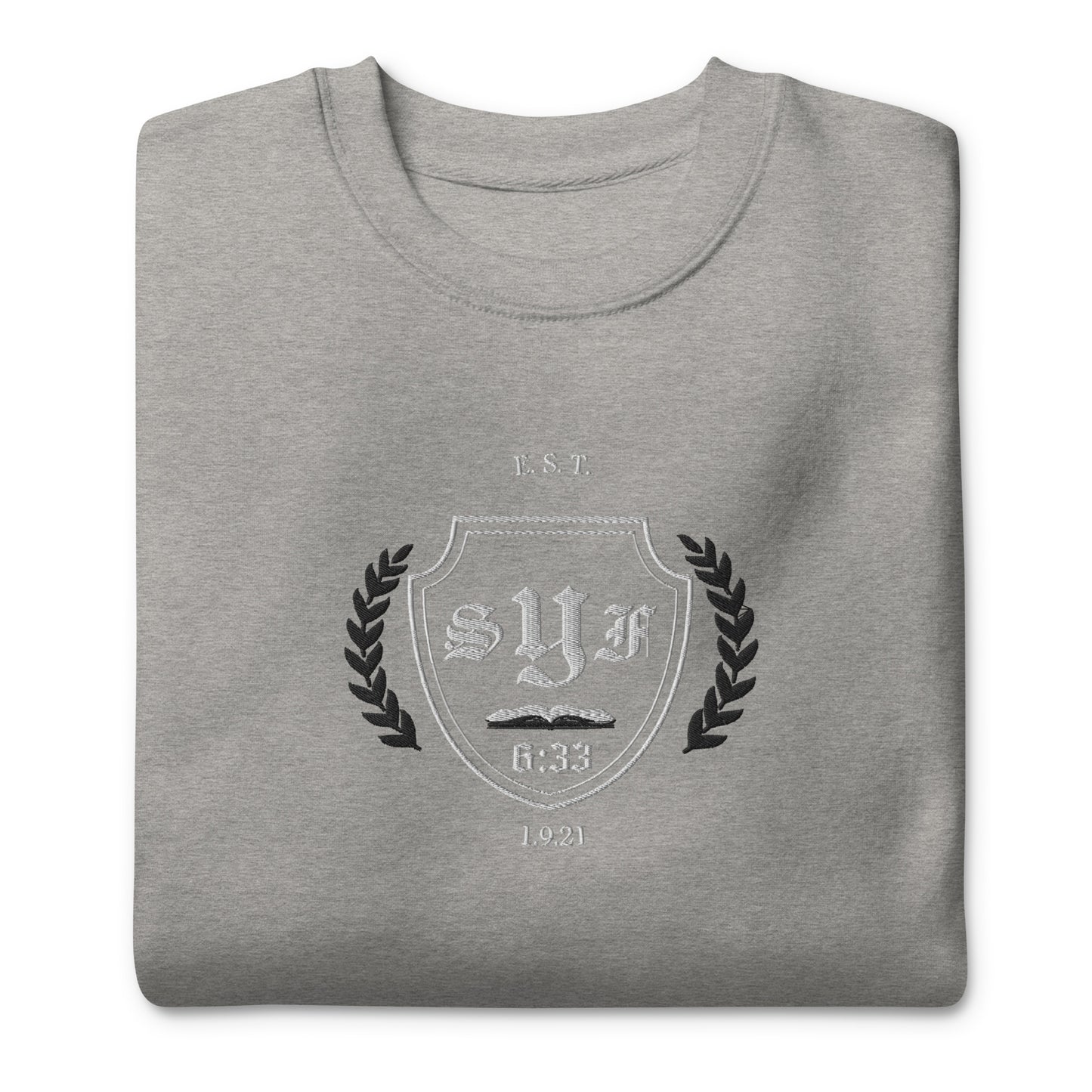 O.E. Varsity Premium Sweatshirt (Grey & Black)