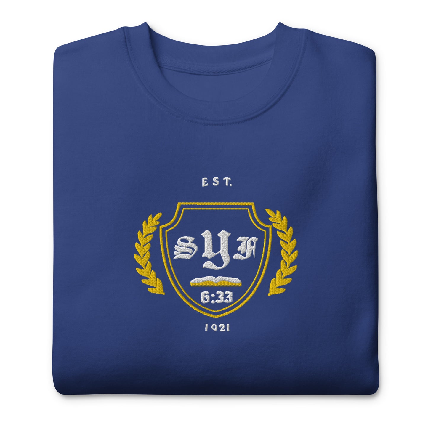 O.E. Varsity Premium Sweatshirt (Blue & Gold)