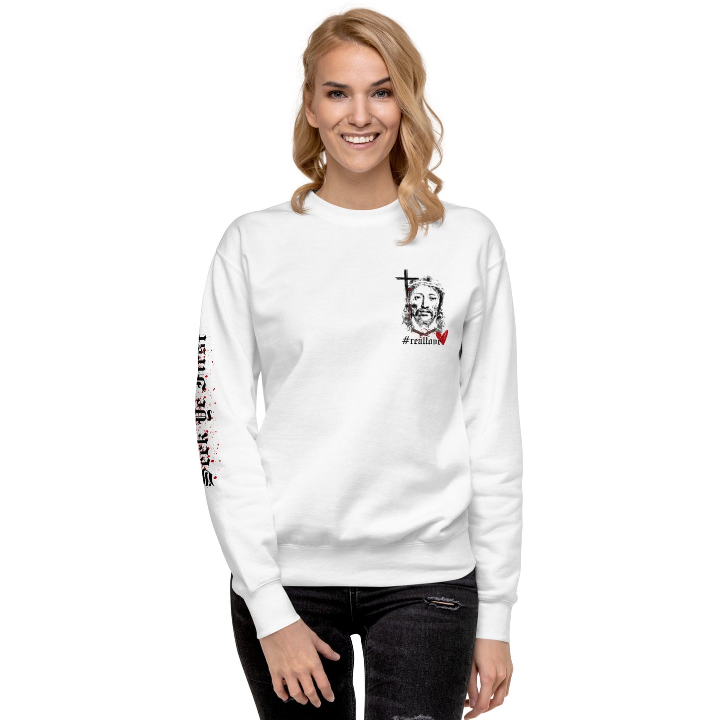 Daily Bread Sweatshirt - John 3:16 (White)