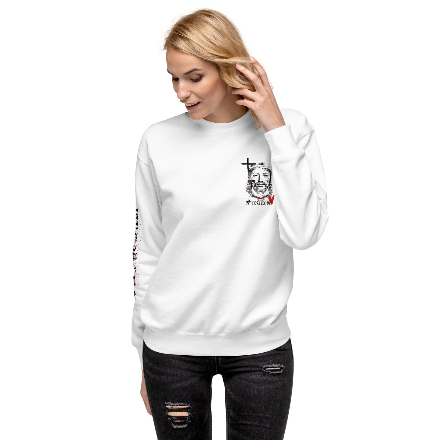 Daily Bread Sweatshirt - John 3:16 (White)