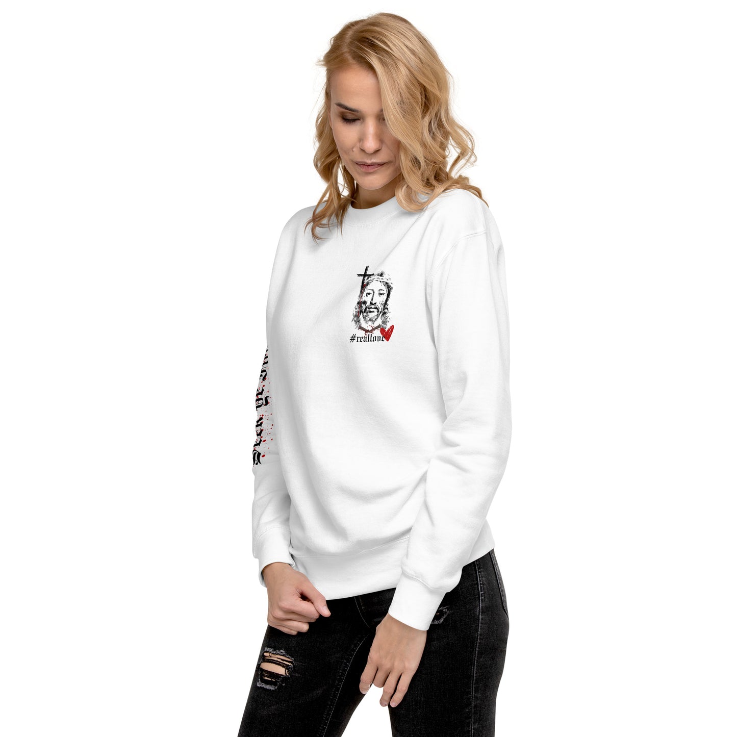Daily Bread Sweatshirt - John 3:16 (White)