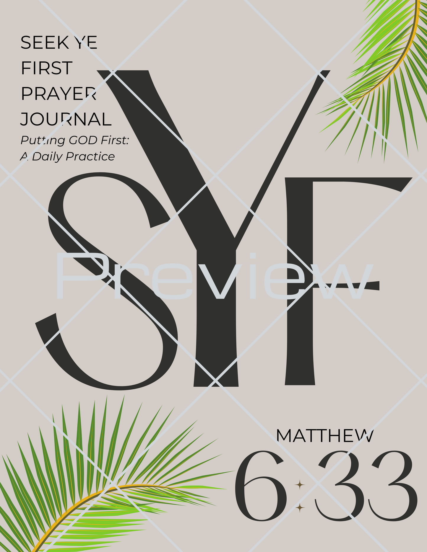 Seek Ye First Prayer Journal (Digital Download)