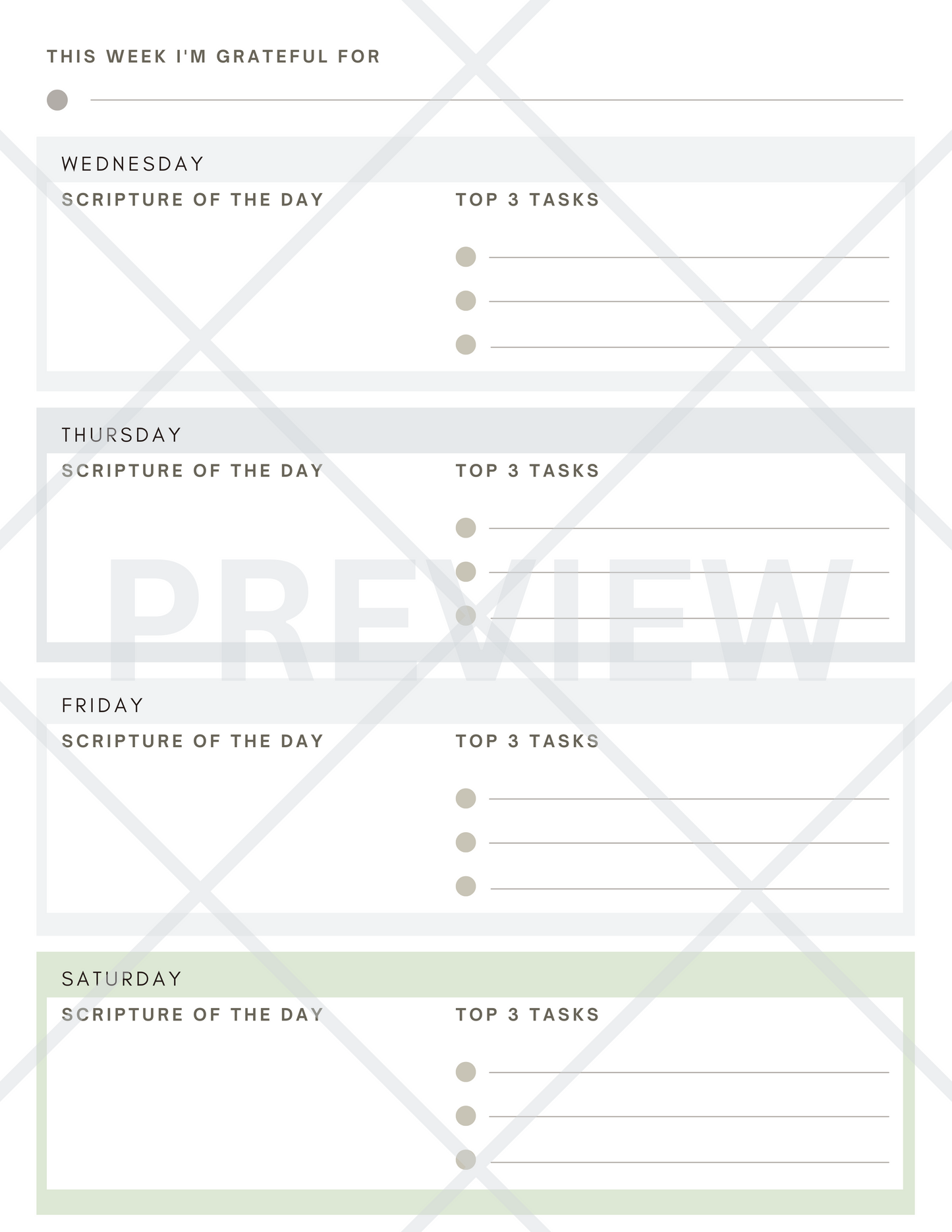 Seek Ye First Prayer Planner (Printed Booklet)