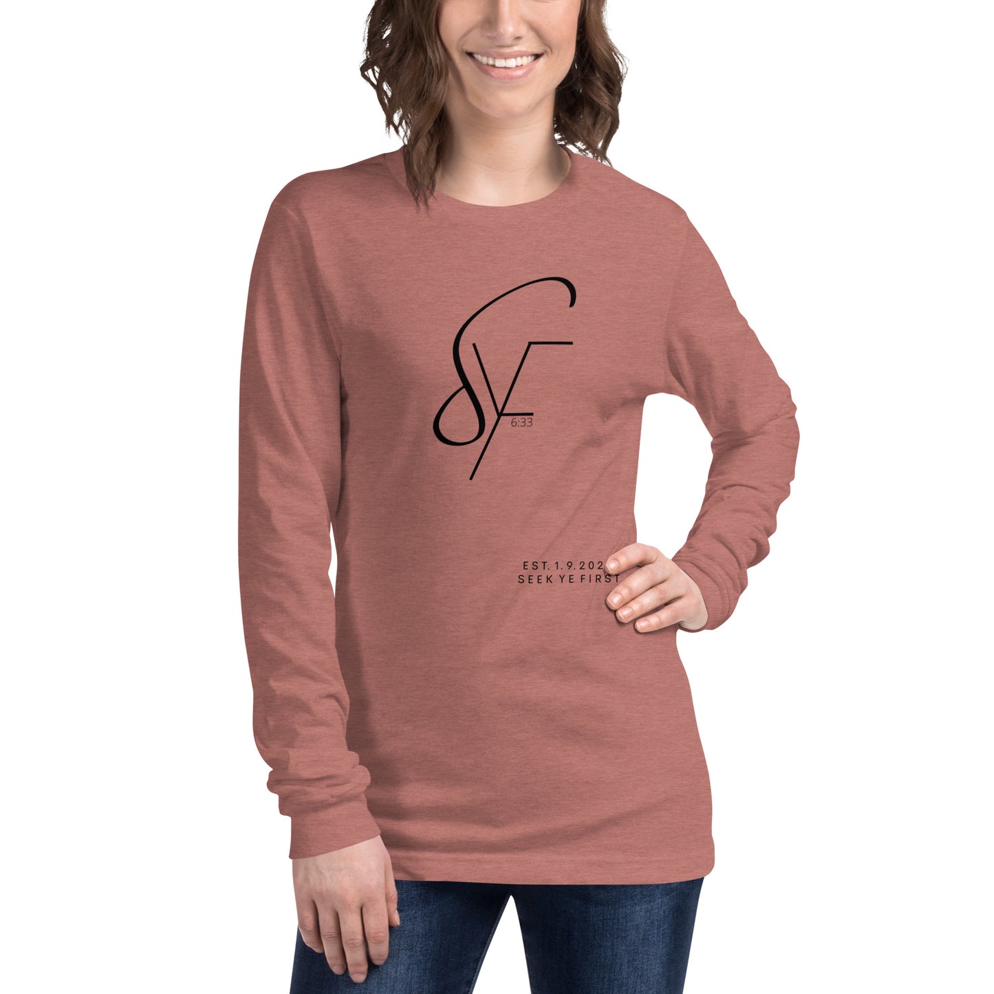 Signature Long Sleeve Tee (Black Logo)