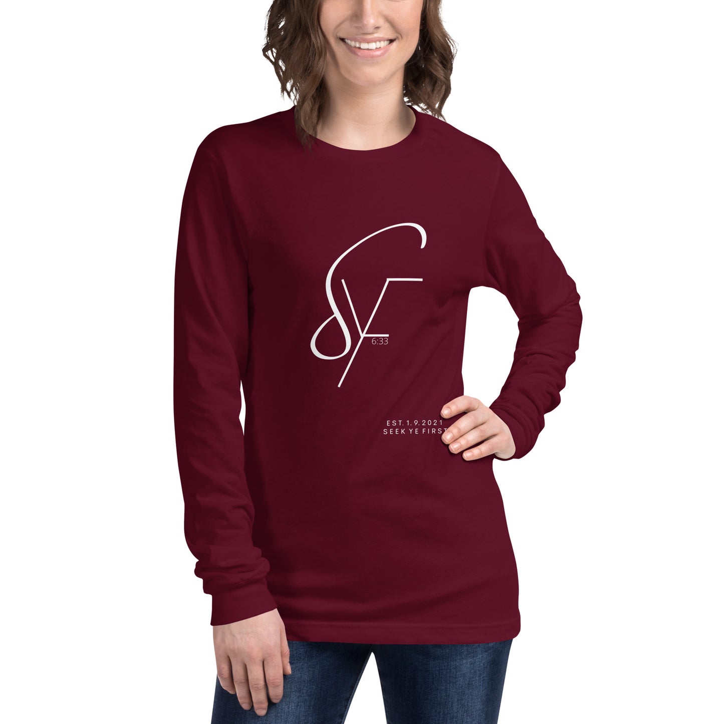 Signature Long Sleeve Tee (White Logo)