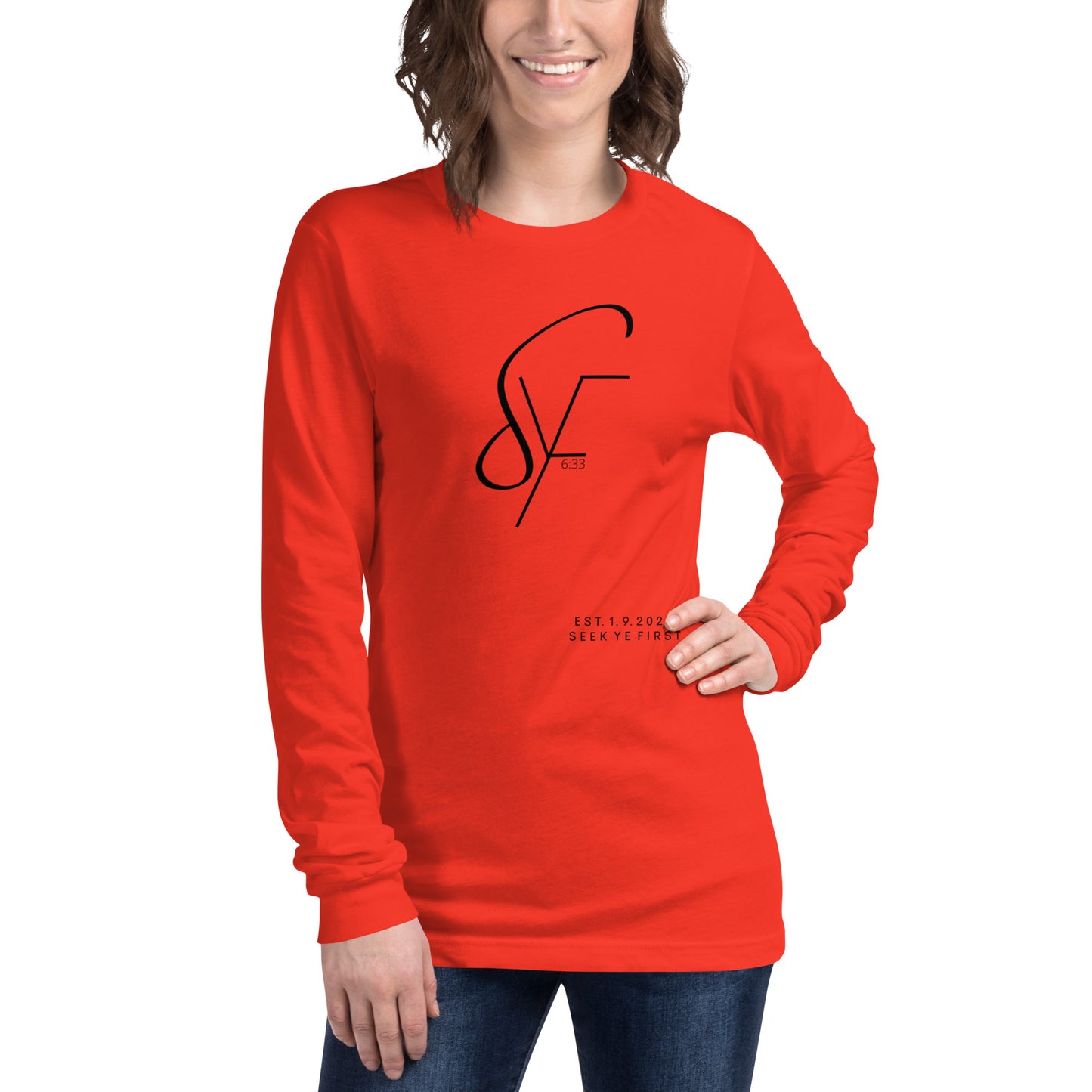 Signature Long Sleeve Tee (Black Logo)
