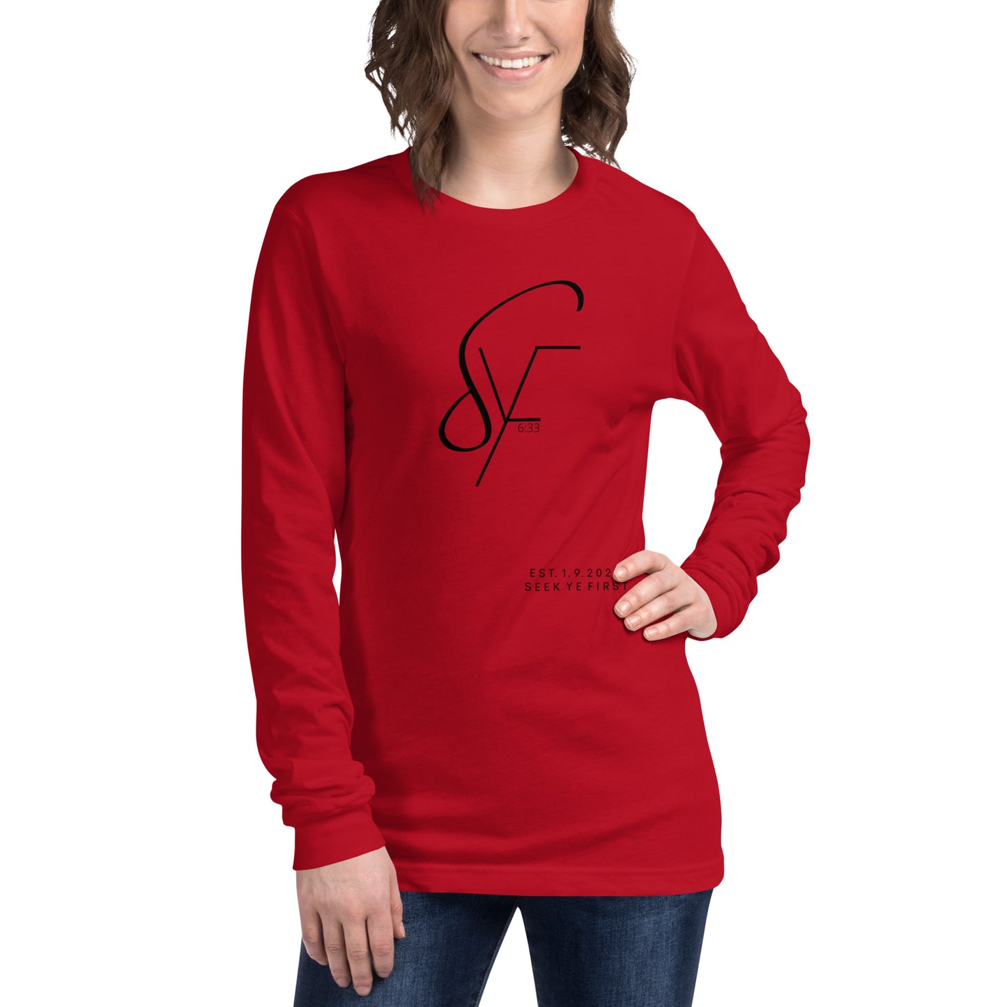 Signature Long Sleeve Tee (Black Logo)
