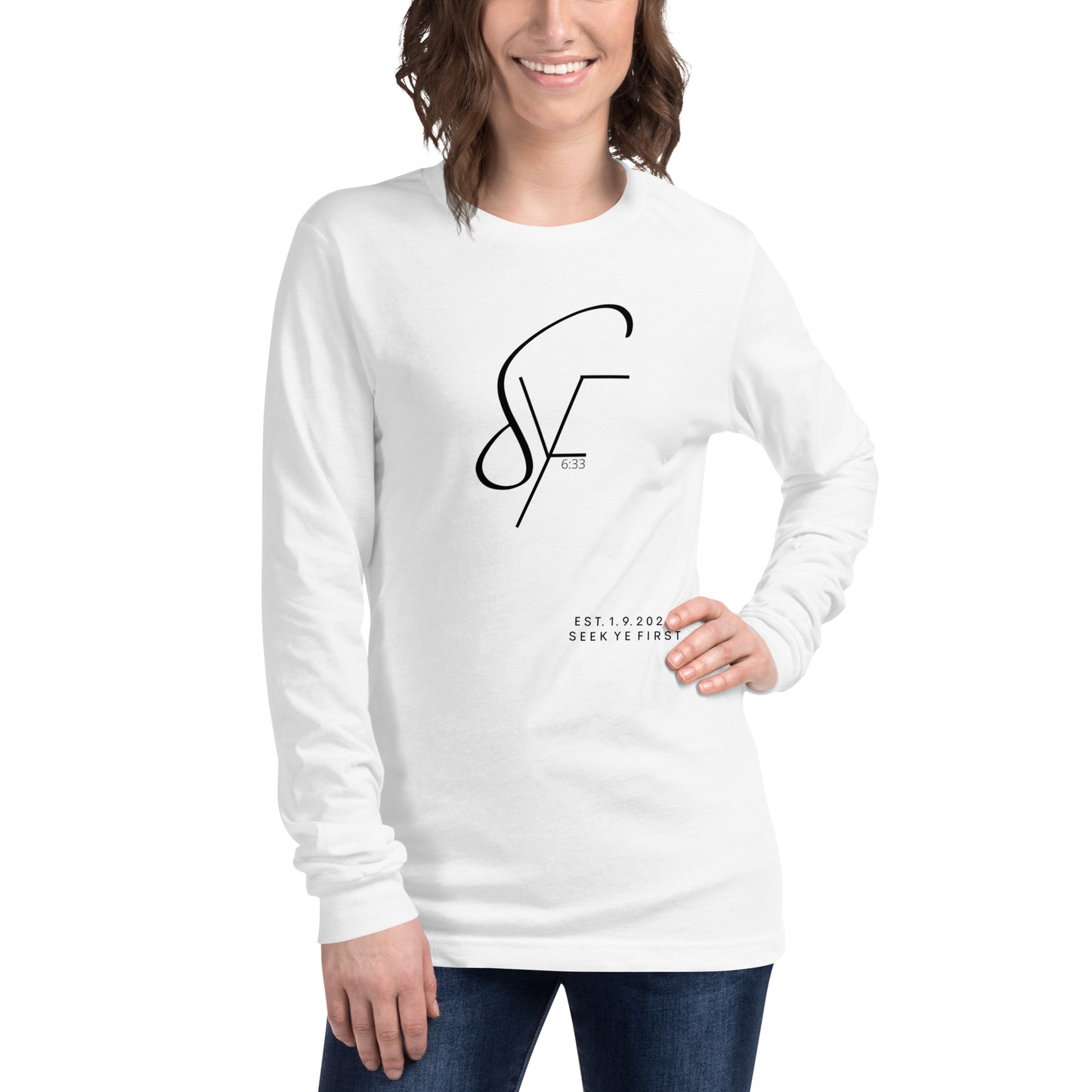 Signature Long Sleeve Tee (Black Logo)