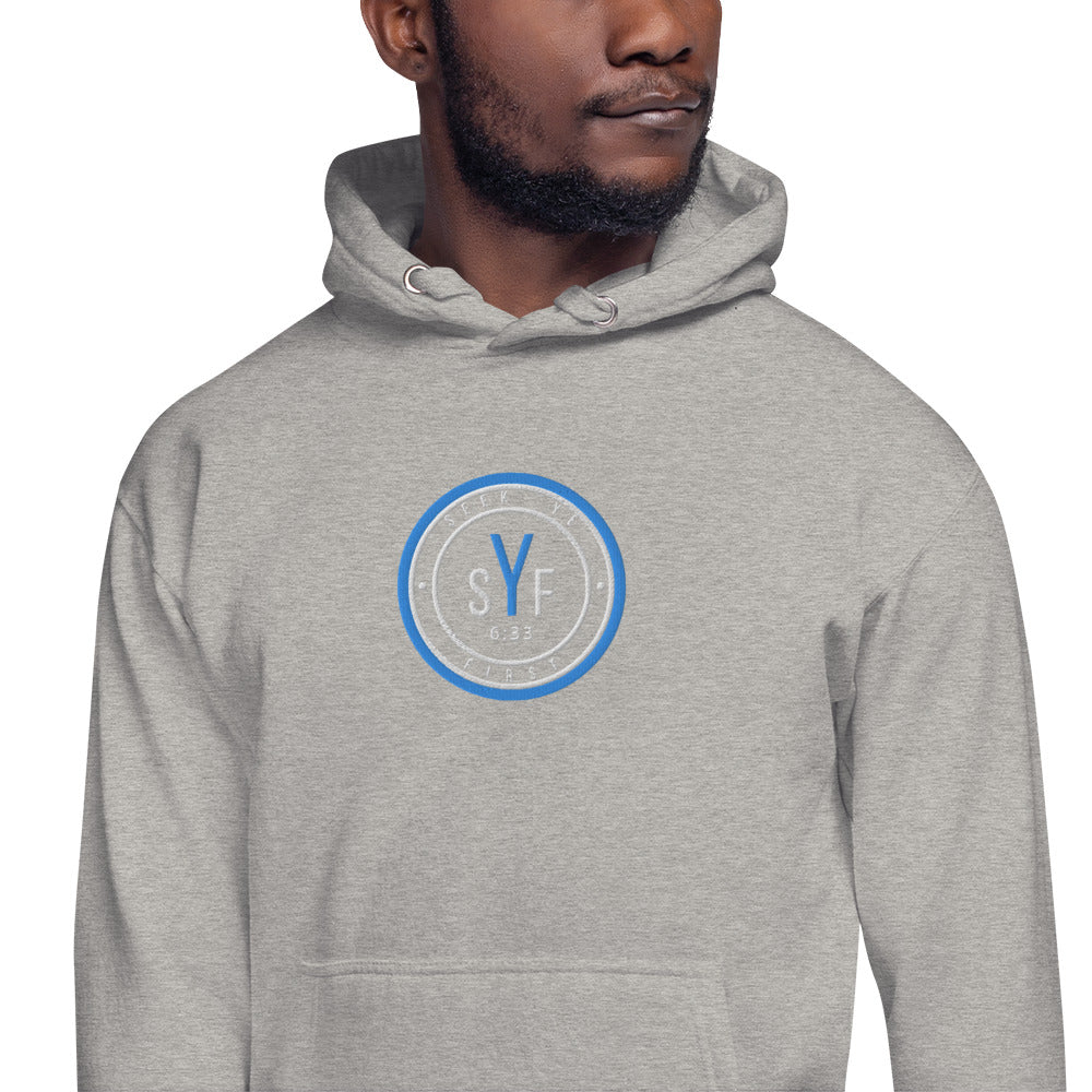 360 Carolina Blue - Grey Unisex Hoodie