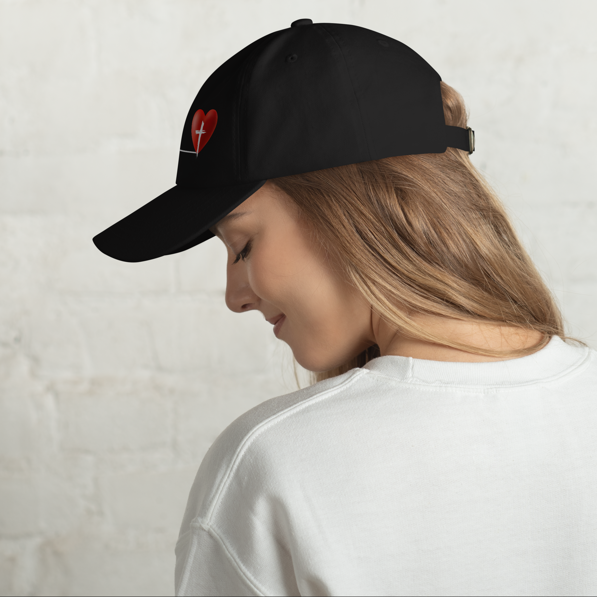 Heartbeat - Dad Hat - Black
