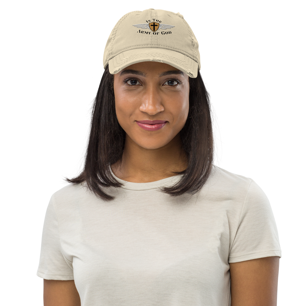 Army of the Lord - Distressed Dad Hat - Tan