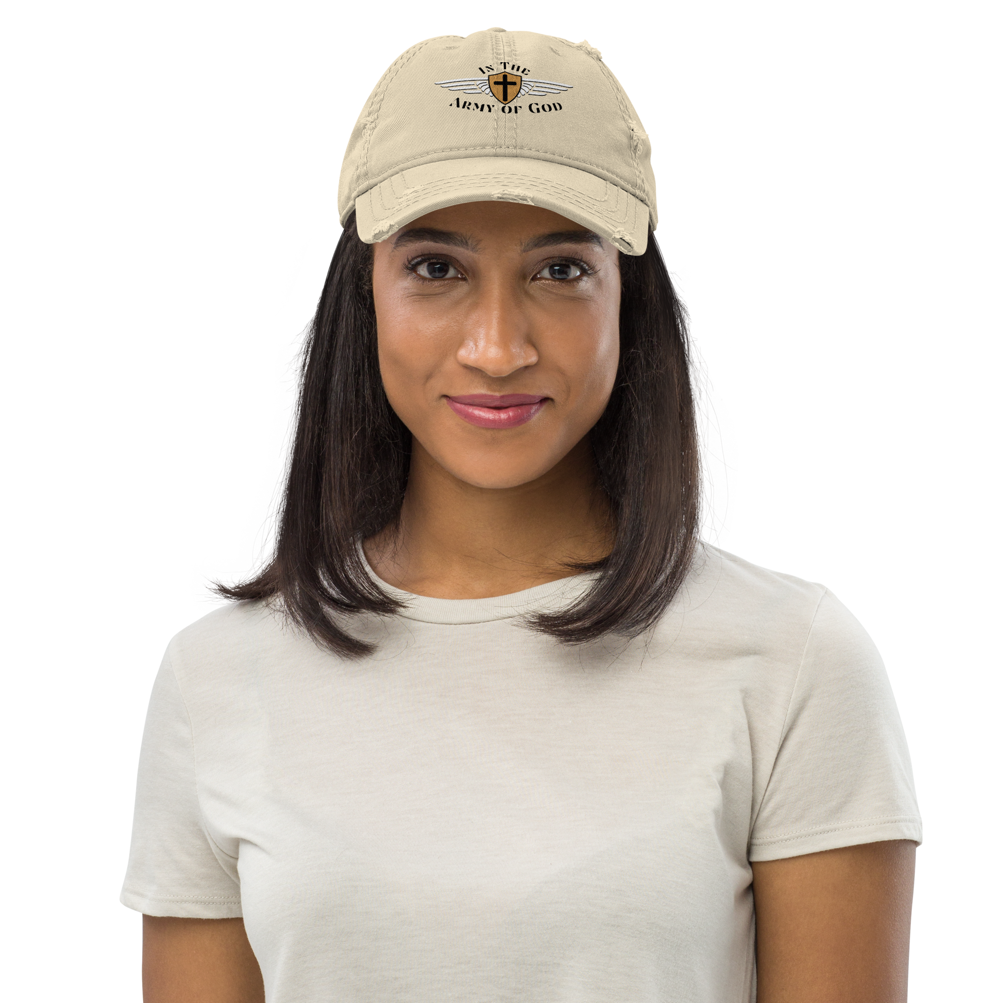 Army of the Lord - Distressed Dad Hat - Tan