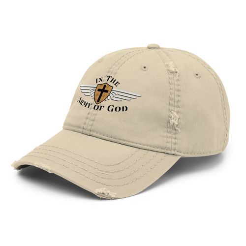 Army of the Lord - Distressed Dad Hat - Tan