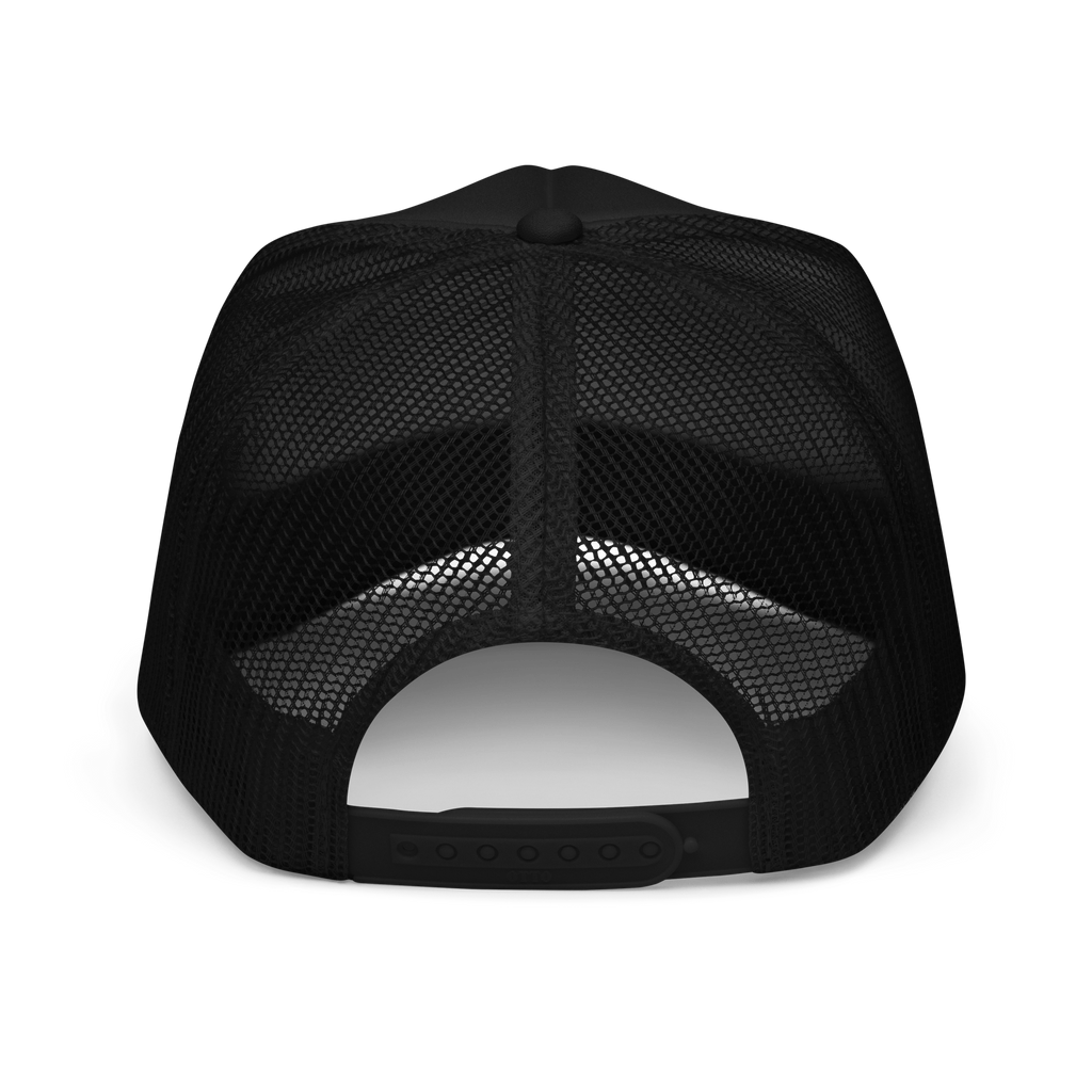 Child of God - Trucker Hat - Black/Black/Red
