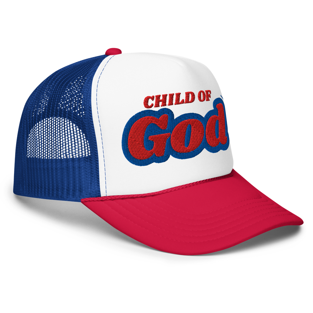 Child of God - Trucker Hat - Blue/White/Red