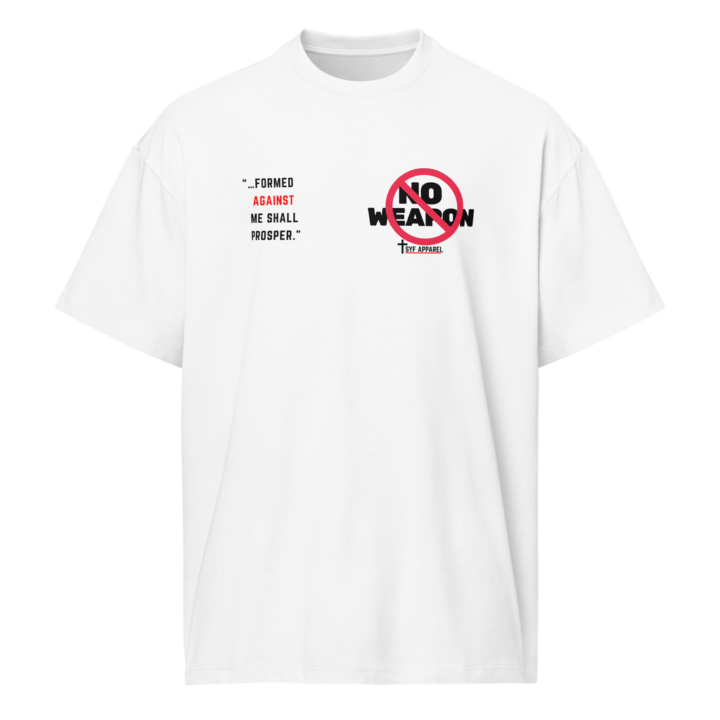 No Weapon - Box Tee - White