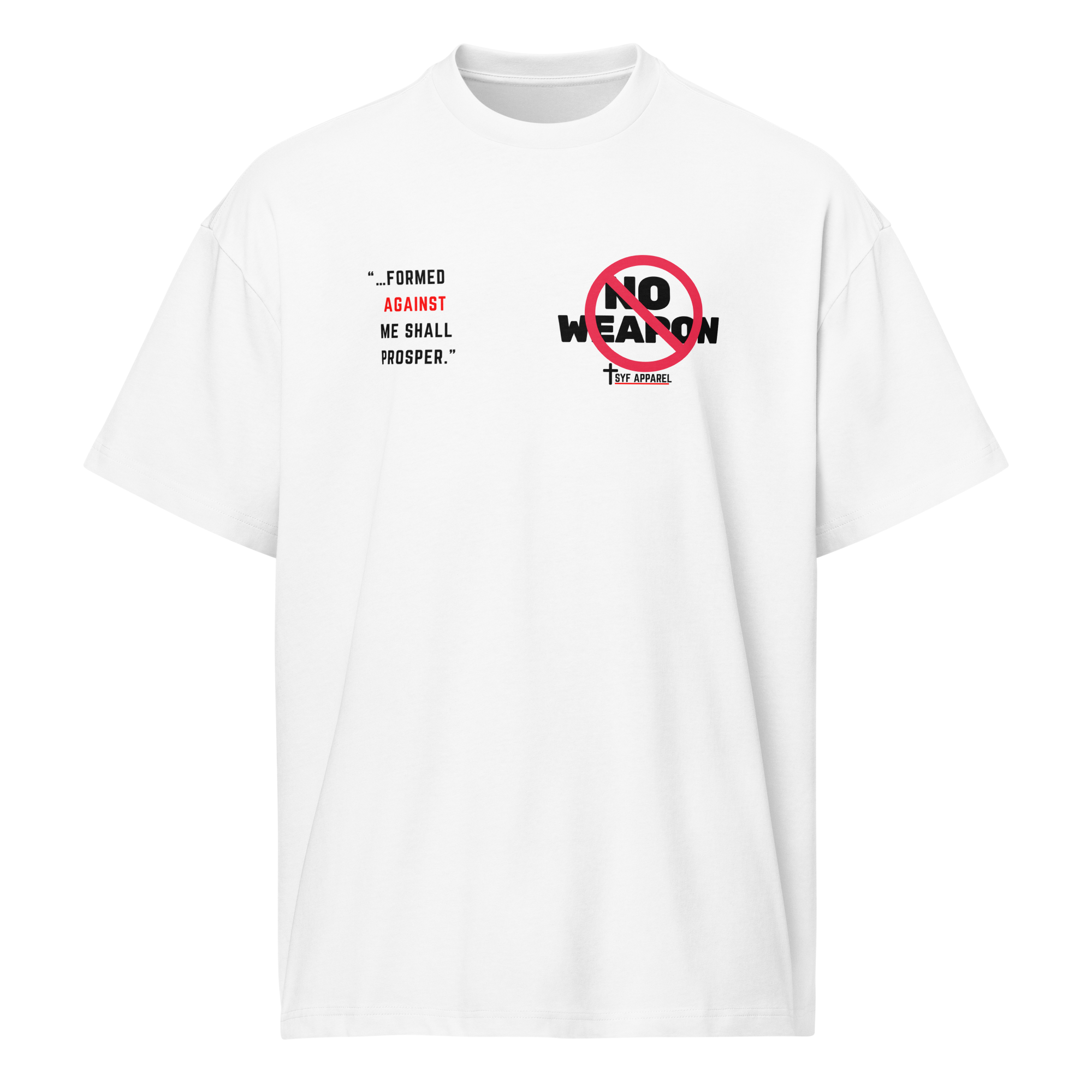No Weapon - Box Tee - White