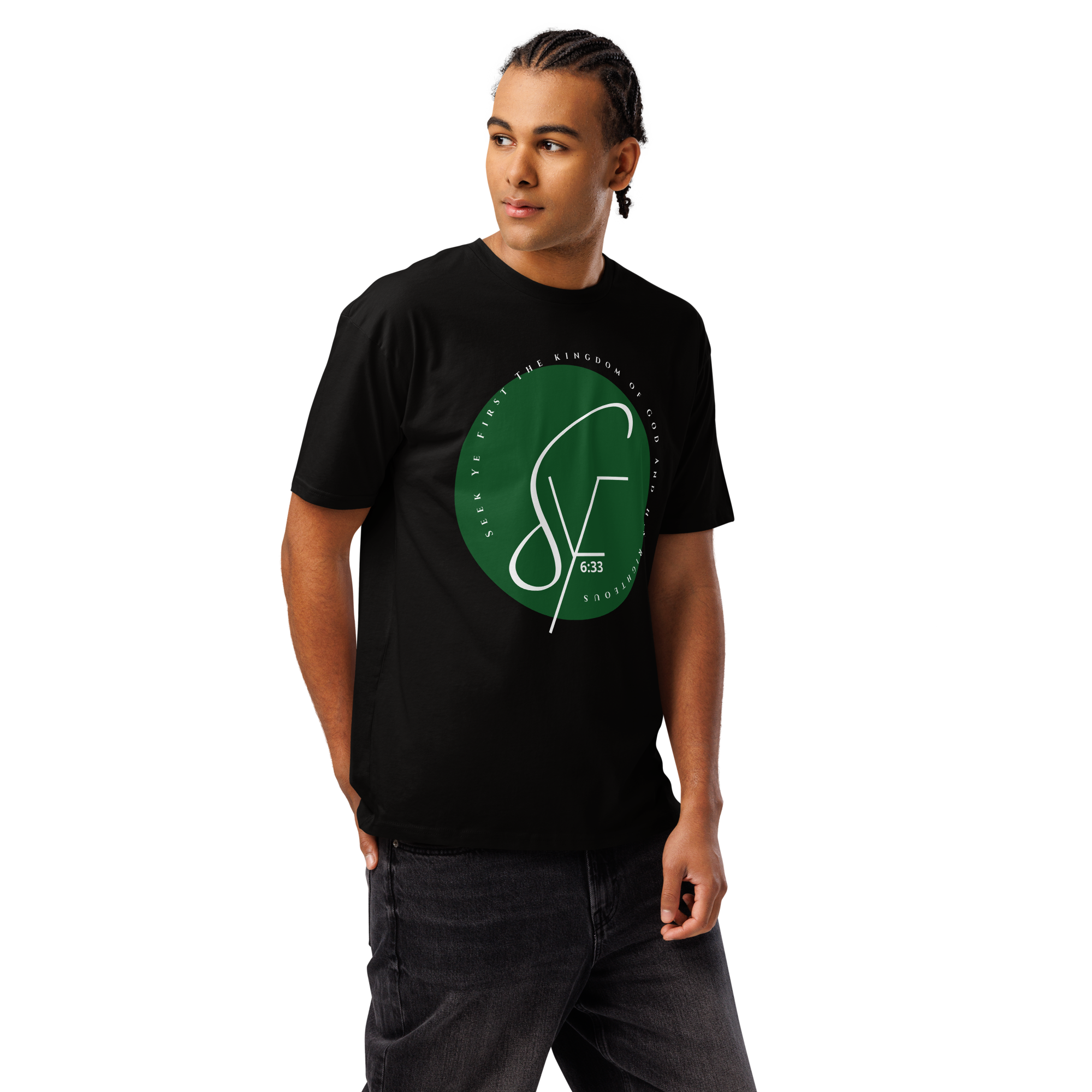 Signature 2 - Classic Tee - Black/Green