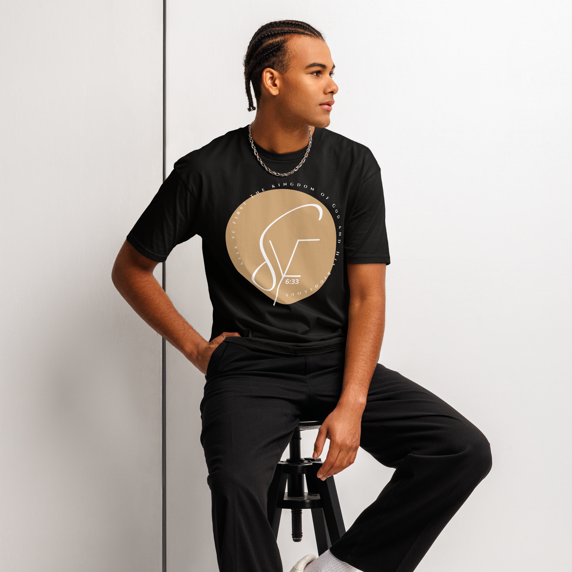 Signature 2 - Classic Tee - Black/Tan