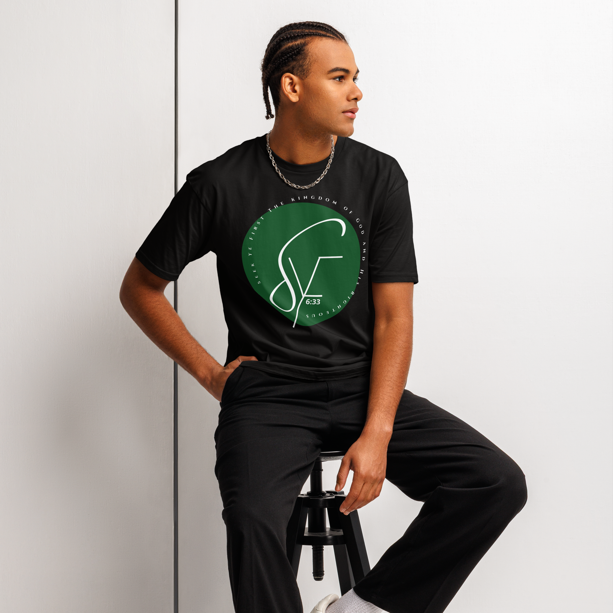 Signature 2 - Classic Tee - Black/Green