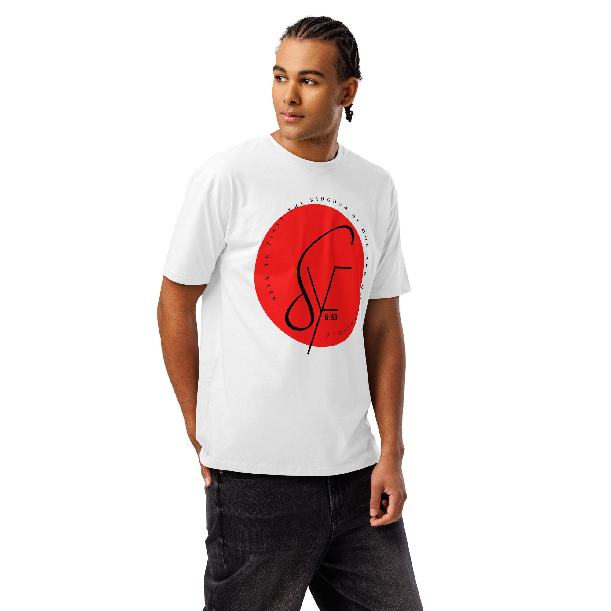 Signature 2 - Classic Tee - White/Red