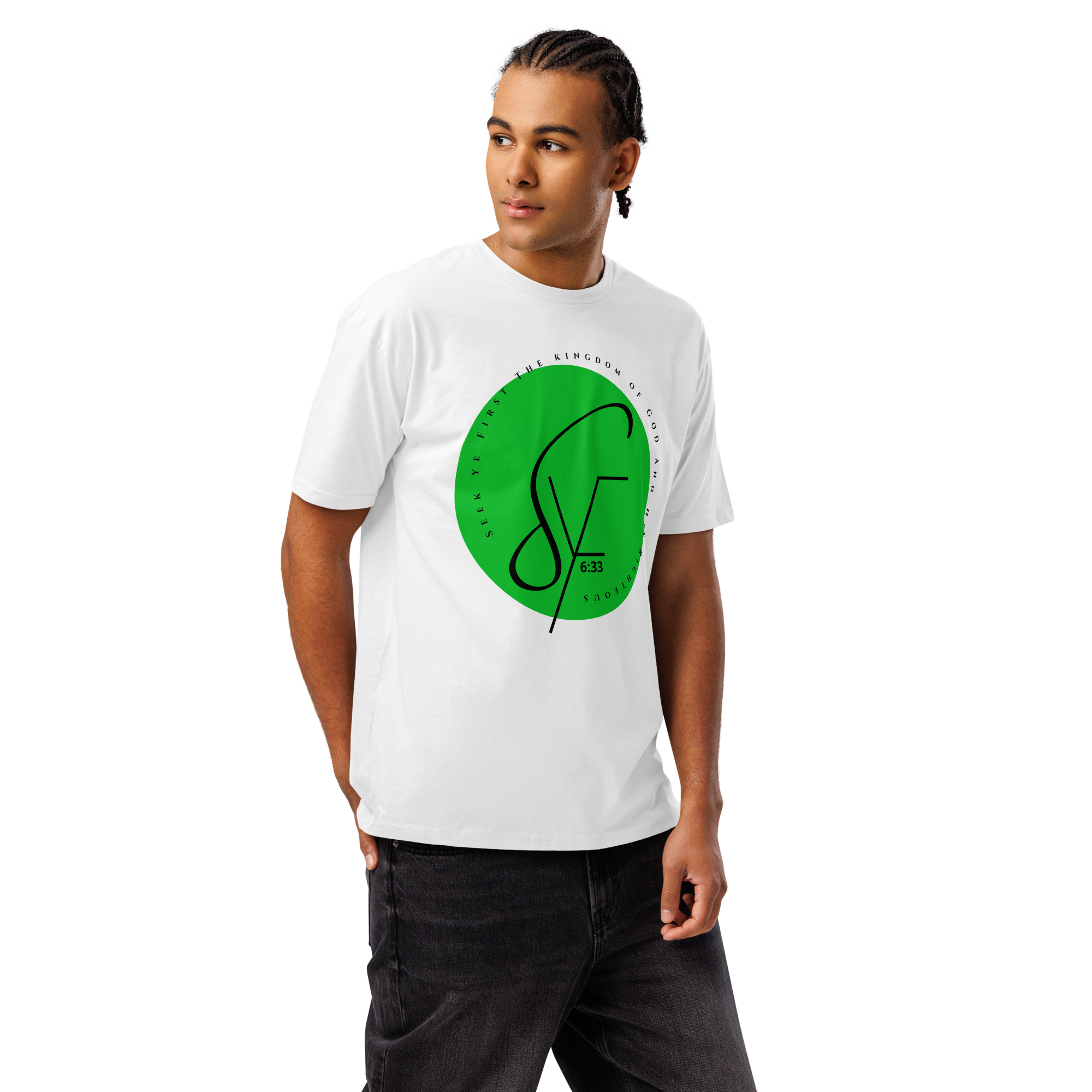 Signature 2 - Classic Tee - White/Green