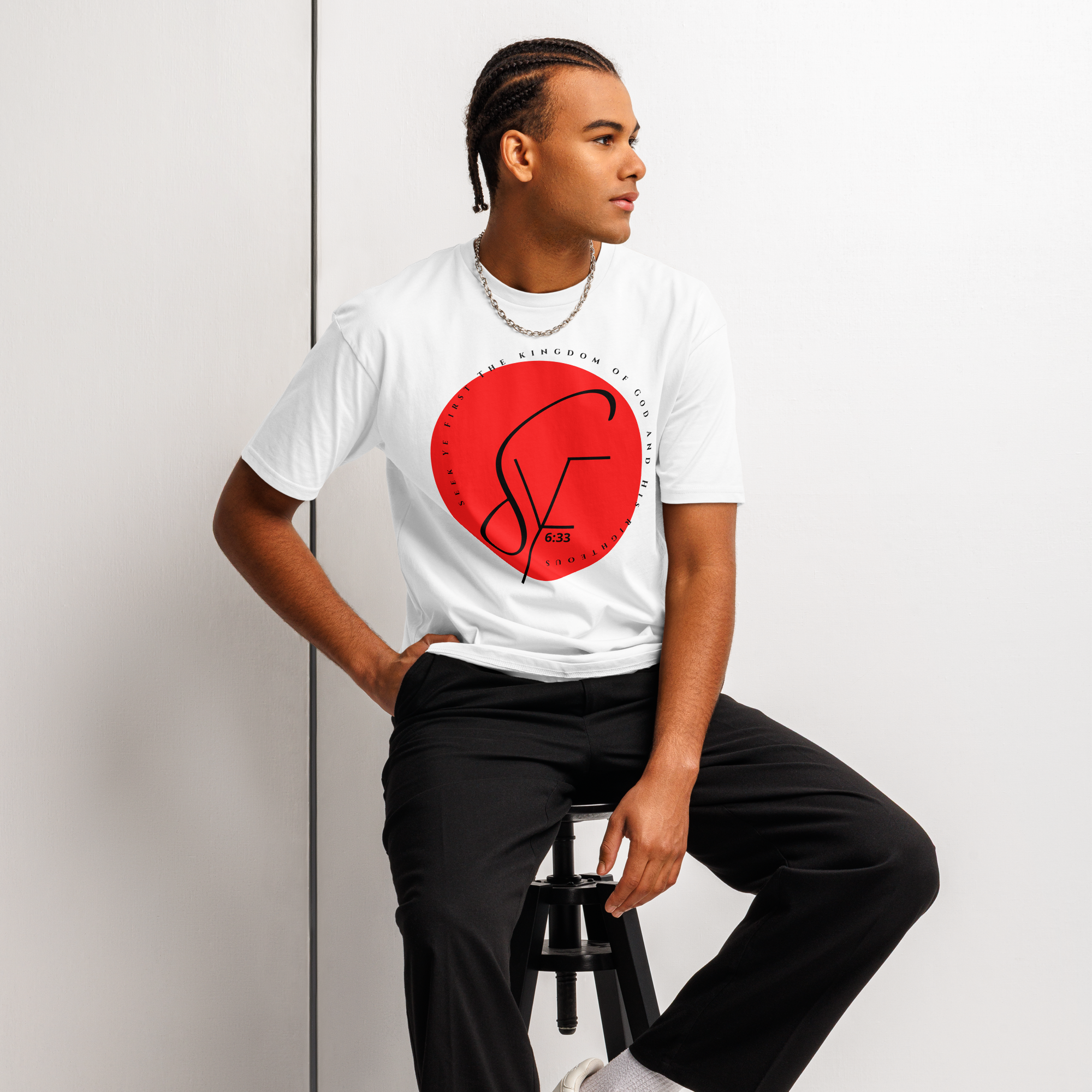 Signature 2 - Classic Tee - White/Red
