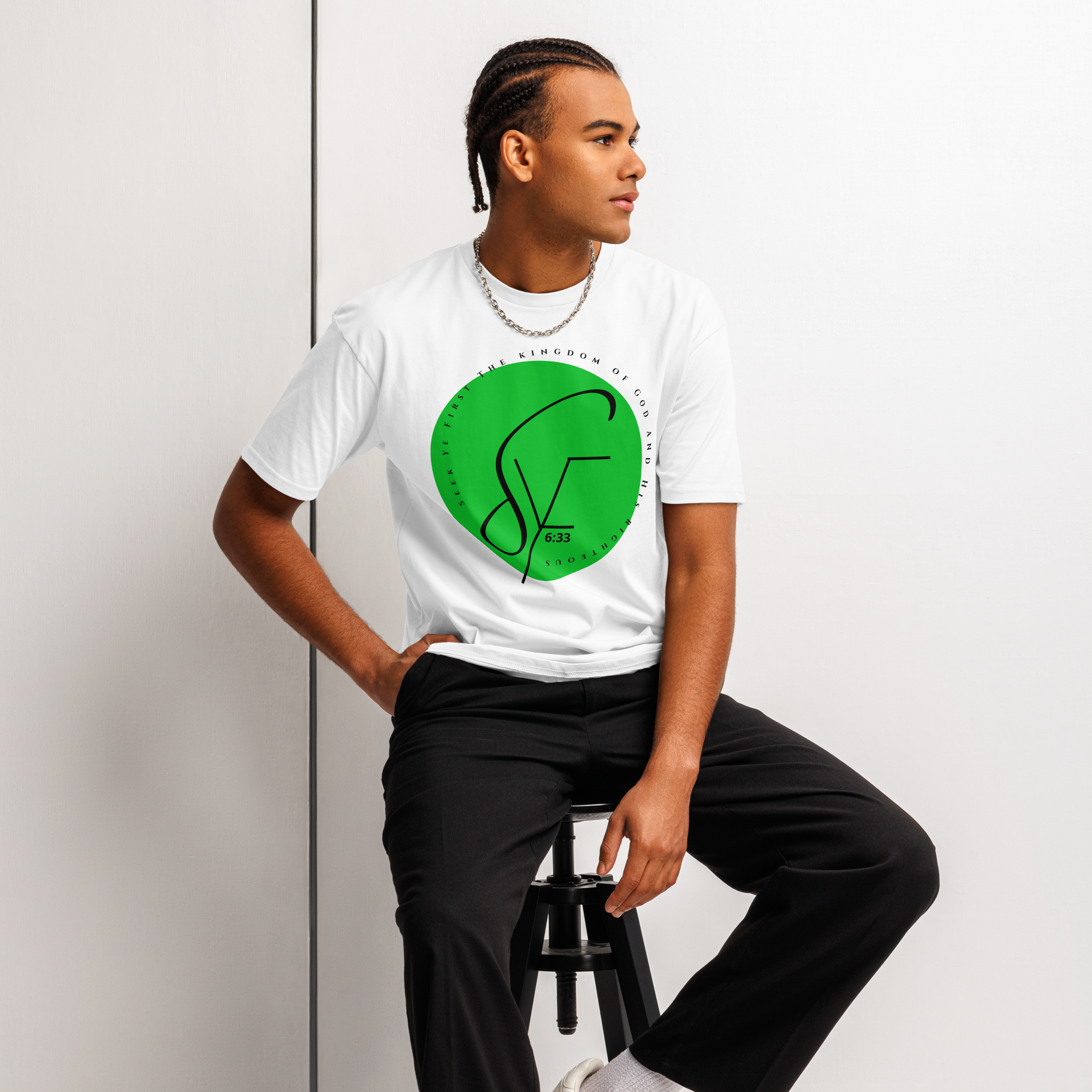 Signature 2 - Classic Tee - White/Green