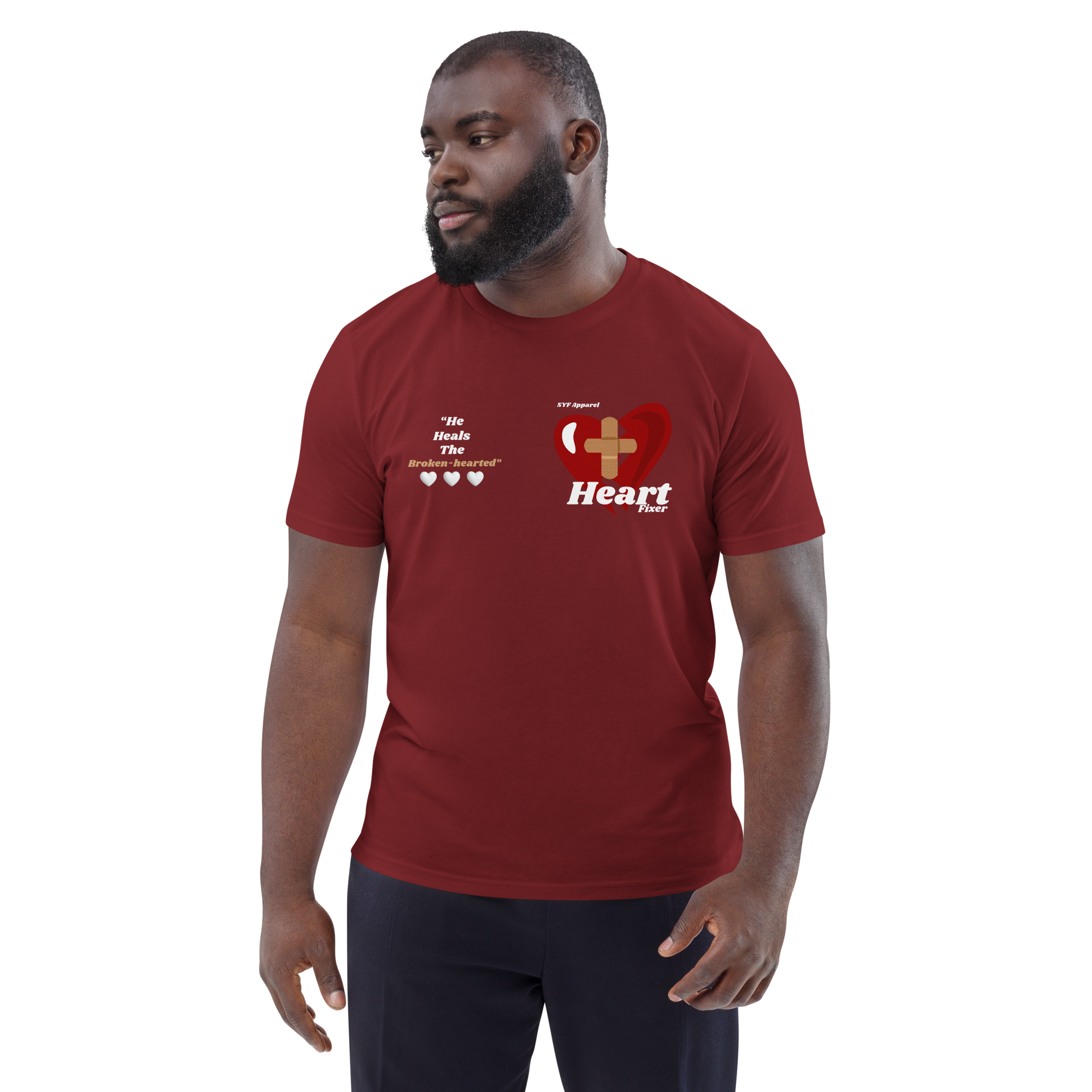 Brokenhearted - Classic Tee - Burgundy