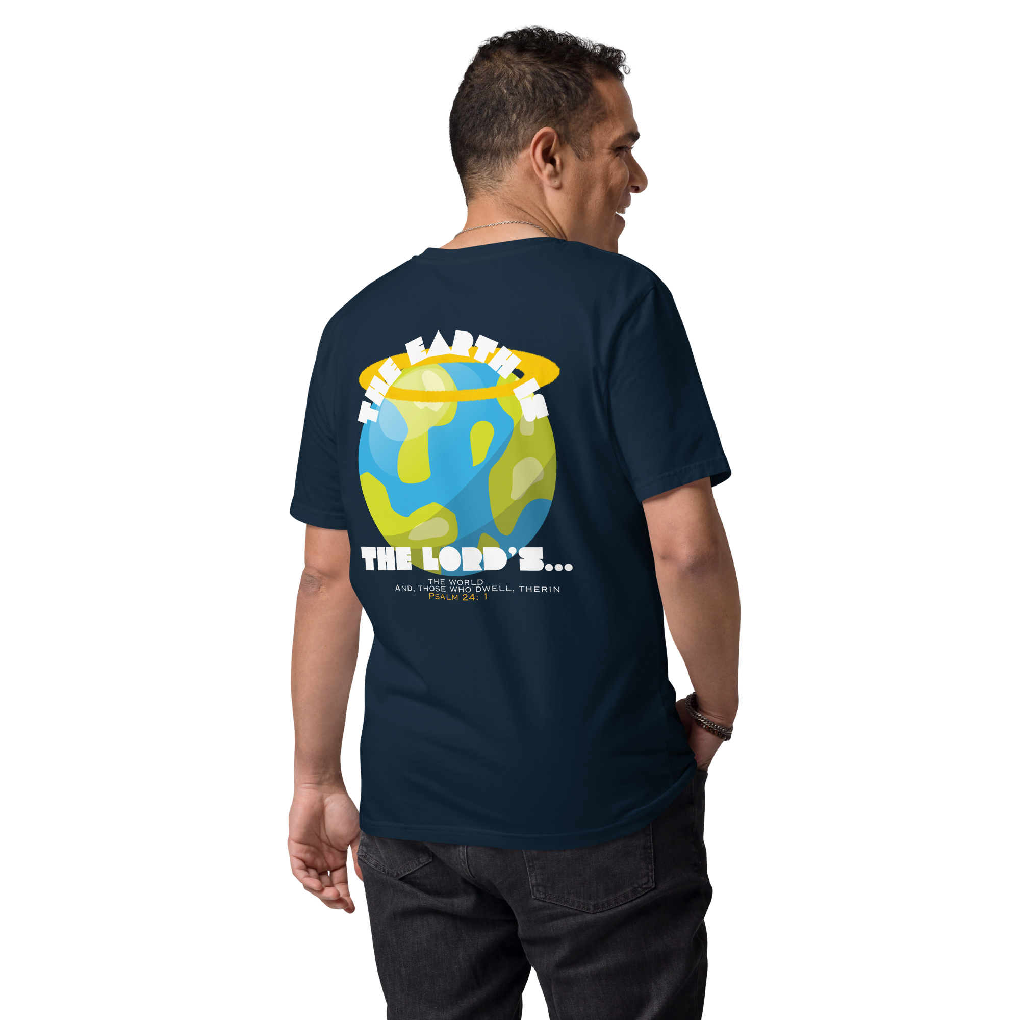In His Hands - Classic Tee - Navy