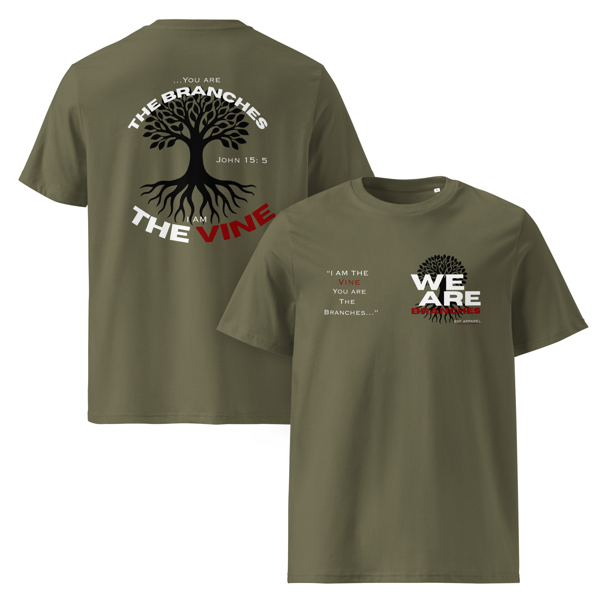 Family Tree - Classic Tee - Army Green