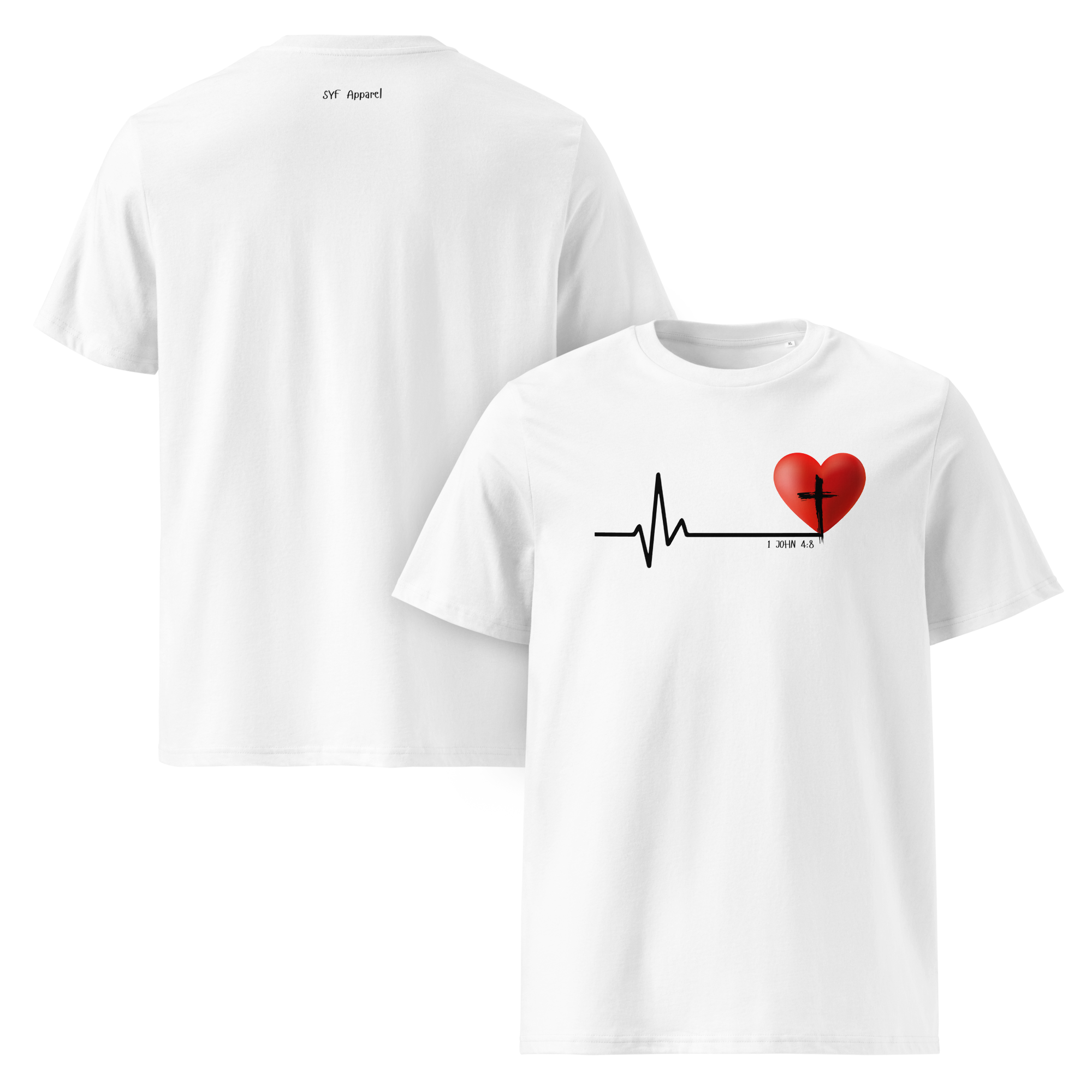 Heartbeat - Classic Tee - White